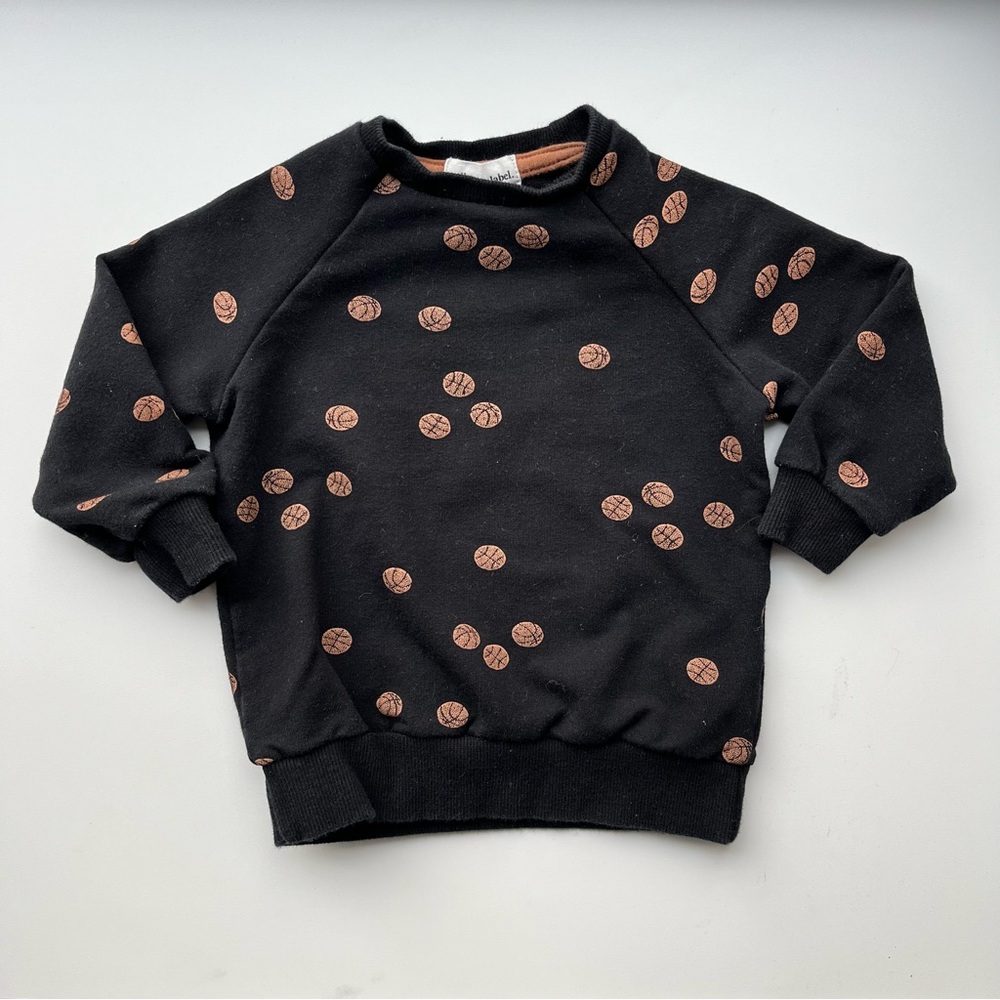 MILES THE LABEL Baby boy basketball sweatshirt 12m organic